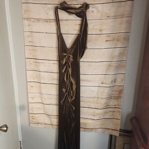 Missguided+ Brown Maxi Dress